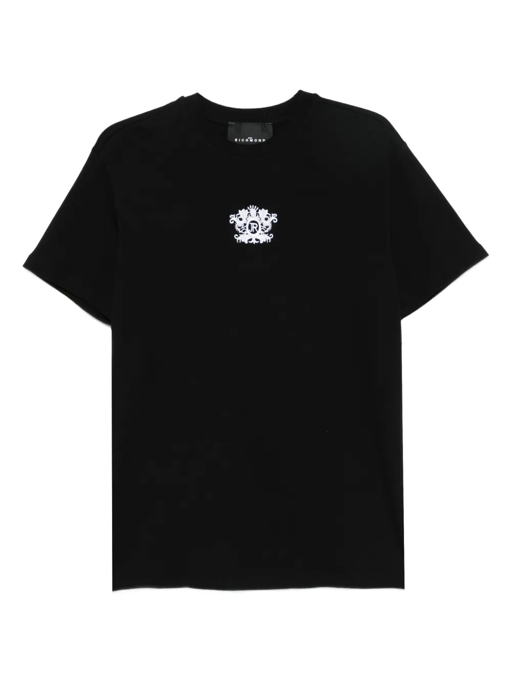 John Richmond crest-embroidered T-shirt | Black | Image 1