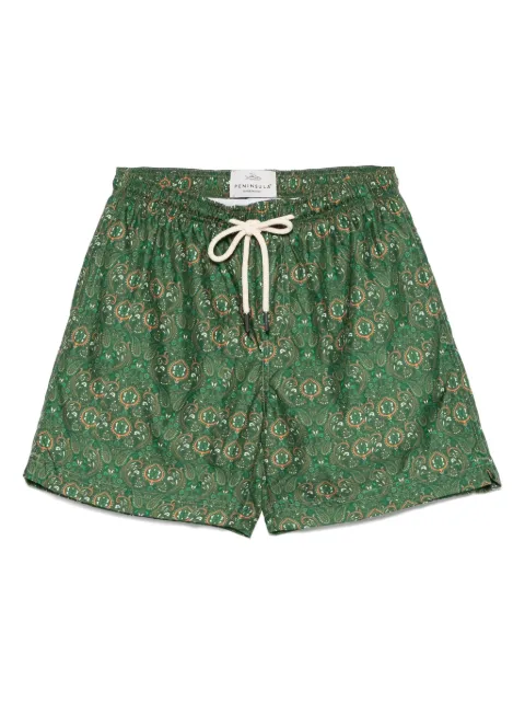 PENINSULA SWIMWEAR graphic-print swim shorts