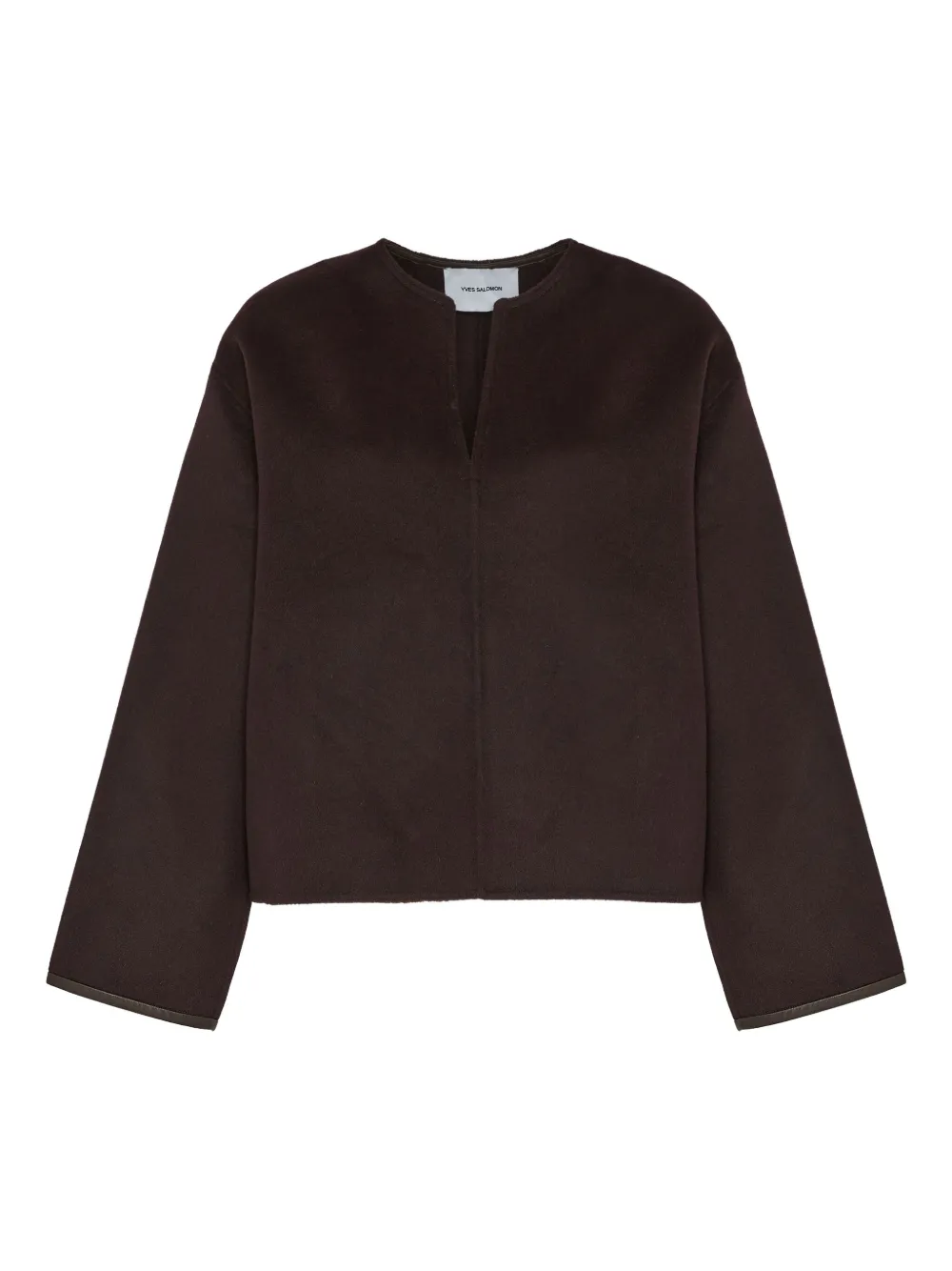 Yves Salomon V-neck blouse Rood