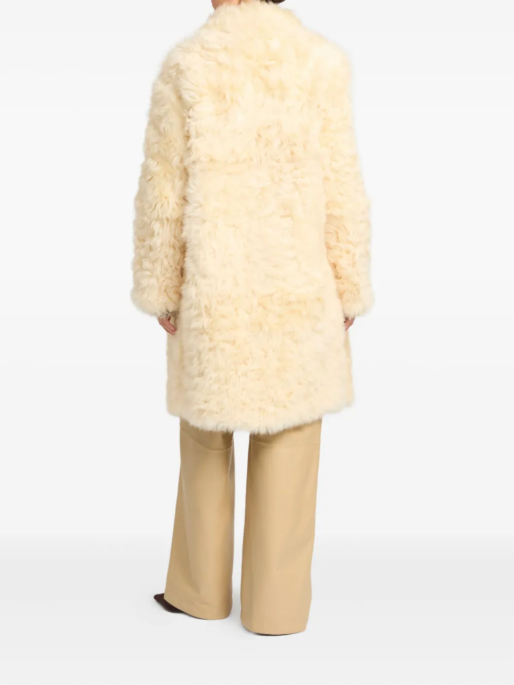 Yves Salomon Reversible Toscana Lambskin Coat In Neutral