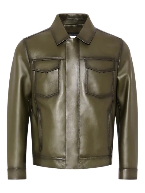Yves Salomon Pocket denim style leather jacket