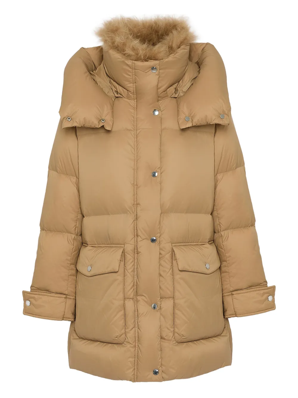 Yves Salomon hooded down coat Bruin