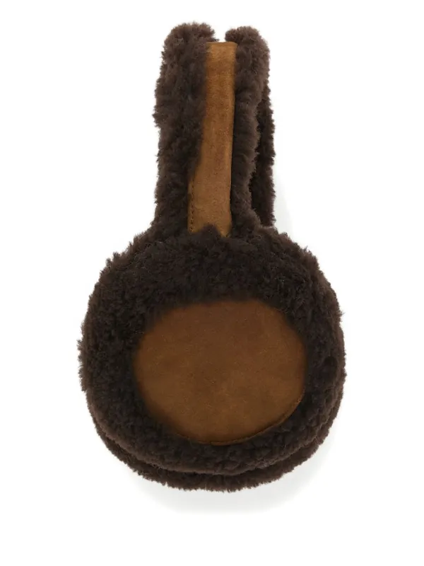 Yves Salomon Shearling Ear Muffs | Brown | FARFETCH