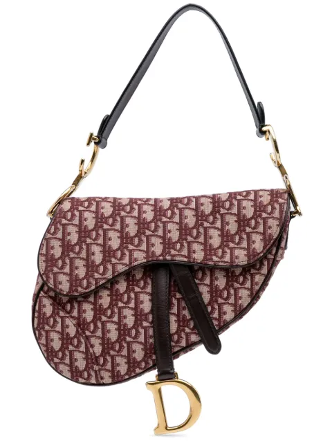 Christian Dior Pre-Owned 2018 Oblique Canvas Saddle Bag shoulder bag