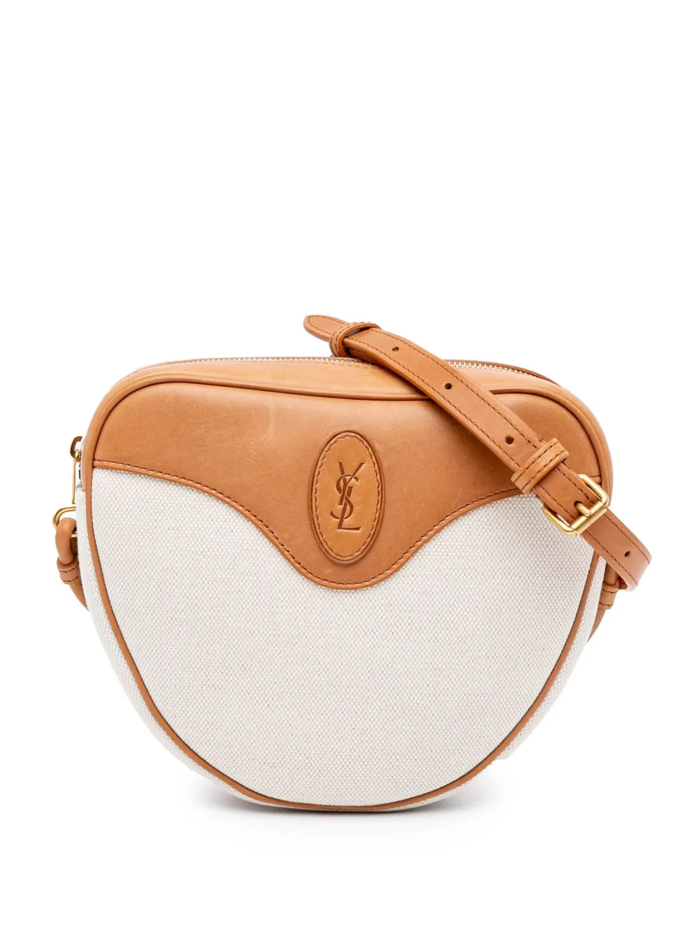Pre-owned Saint Laurent 2021 Canvas Sac Coeur Crossbody Bag