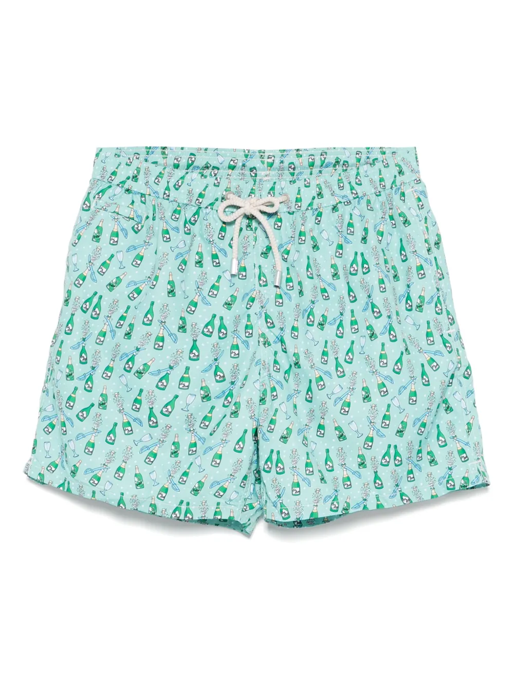 MC2 Saint Barth logo-print swim shorts | Green | Image 1