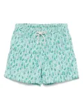 MC2 Saint Barth logo-print swim shorts - Green