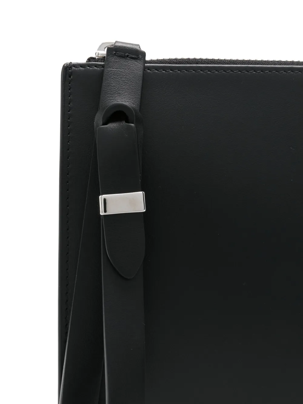 Orciani Machine Francaise geruite clutch Zwart