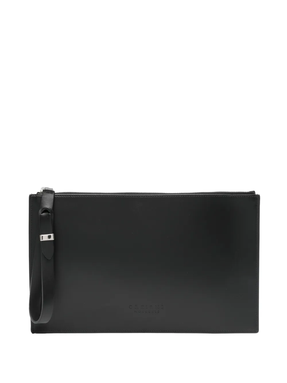 Orciani Machine Francaise checked clutch bag | Black | Image 1