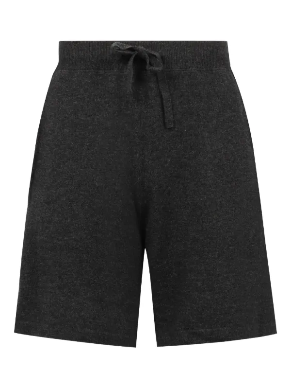 Le Kasha Organic Cashmere Shorts in Grey