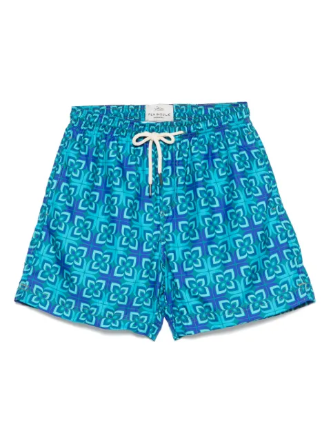 PENINSULA SWIMWEAR graphic-print swim shorts