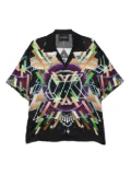 John Richmond geometric-print shirt - Black