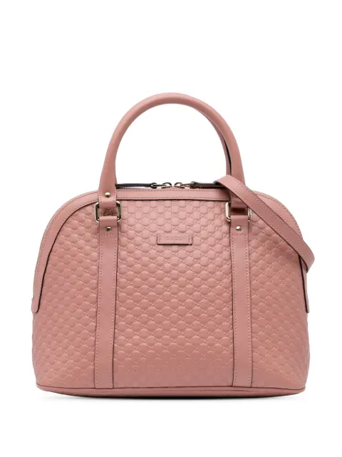 Gucci Pre-Owned 2016-2024 Medium Microguccissima Dome satchel