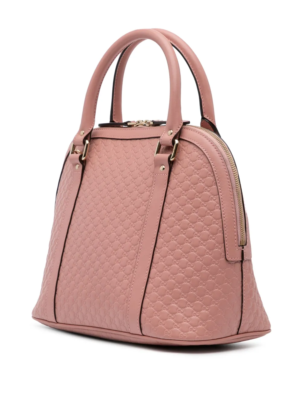 Pre-owned Gucci 2016-2024 Medium Microssima Dome Satchel
