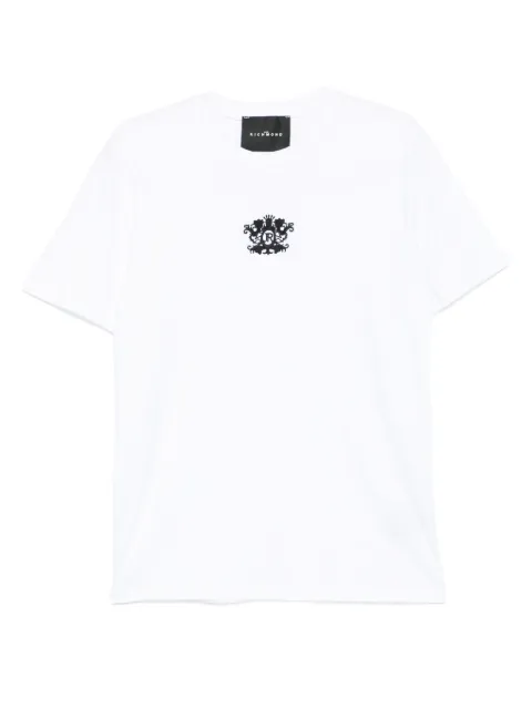 John Richmond crest-embellished cotton T-shirt