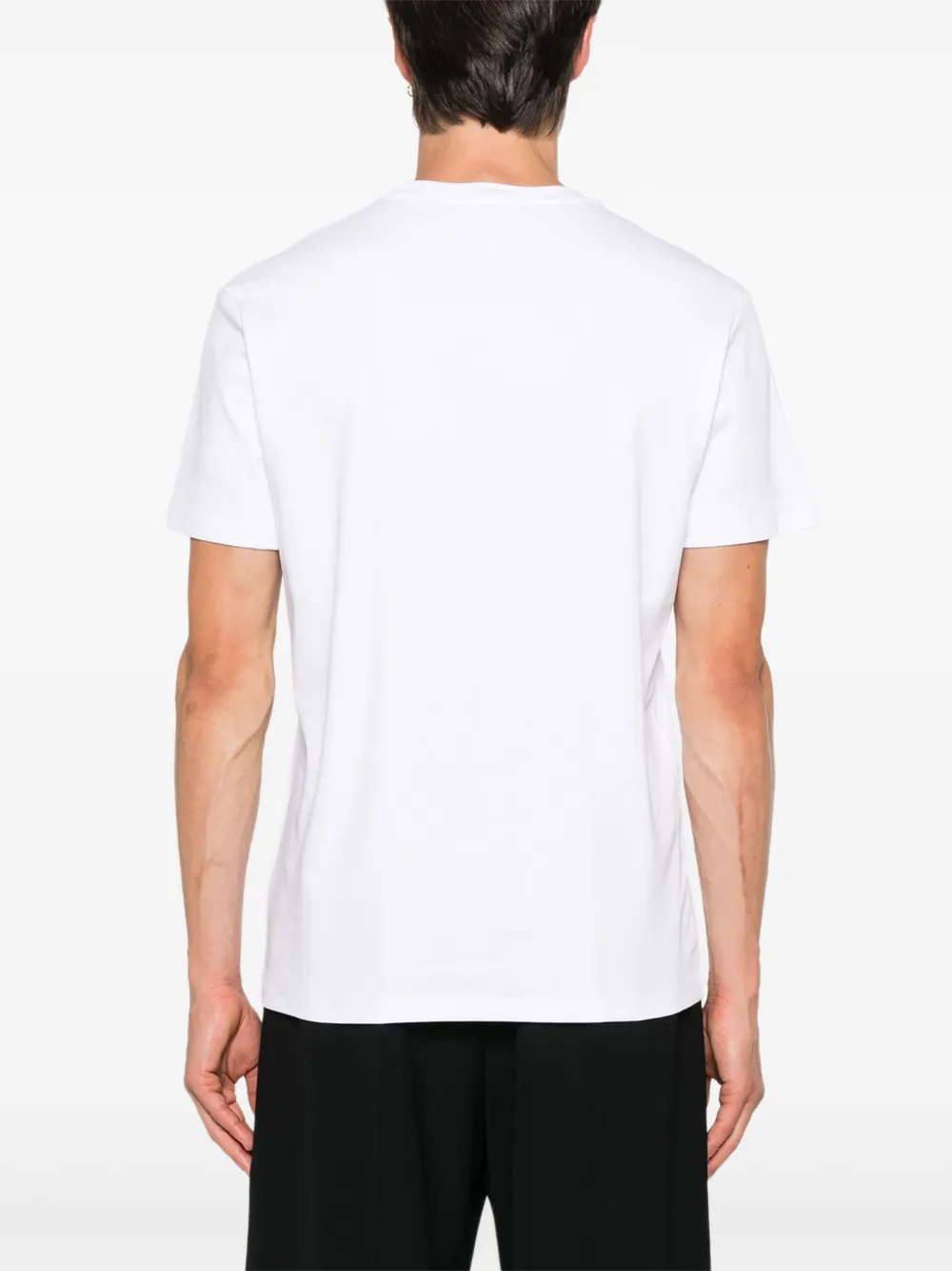 John Richmond Katoenen T-shirt met wapenschild Wit