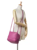 Bottega Veneta Pre-Owned 2011 Nappa Intrecciato Cube crossbody bag - Pink