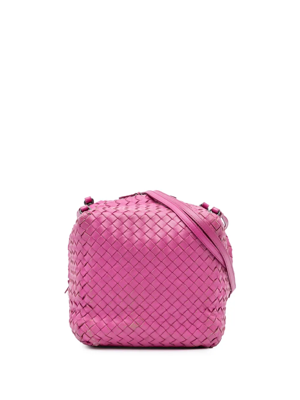 Bottega Veneta Pre-Owned 2011 Nappa Intrecciato Cube crossbody bag - Rosa