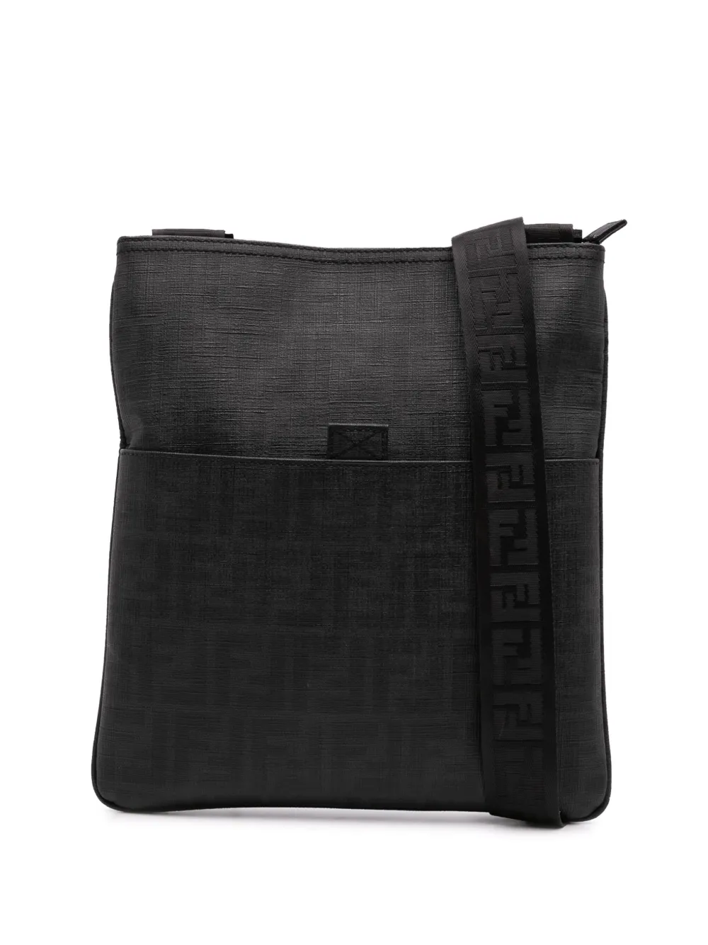 Pre-owned Fendi 2000-2010 Zucca Spalmati Crossbody Bag
