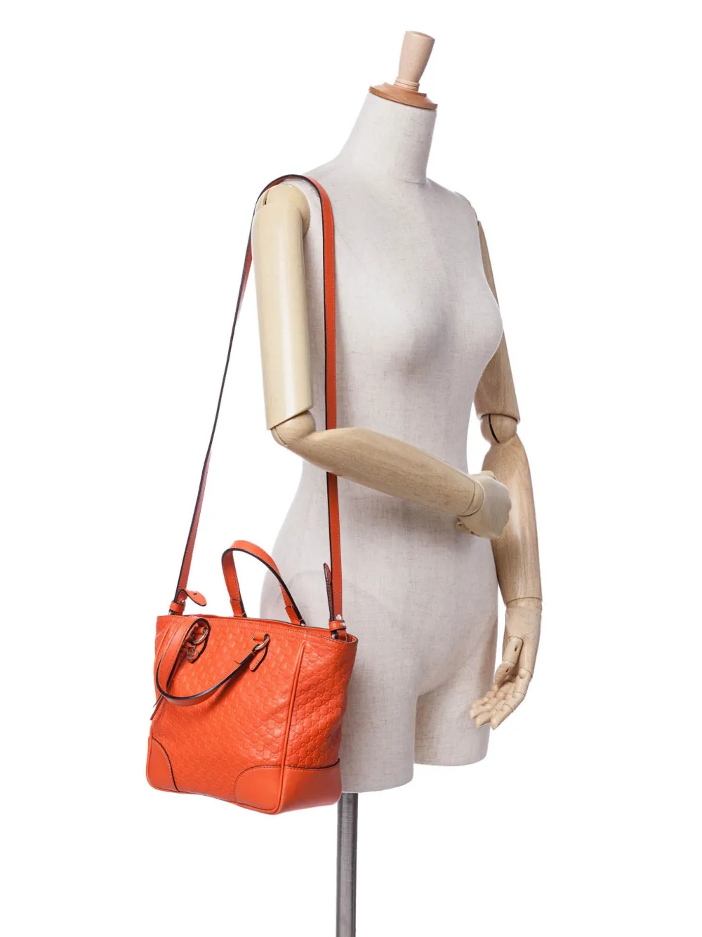 Pre-owned Gucci 2016-2024 Small Microssima Bree Satchel