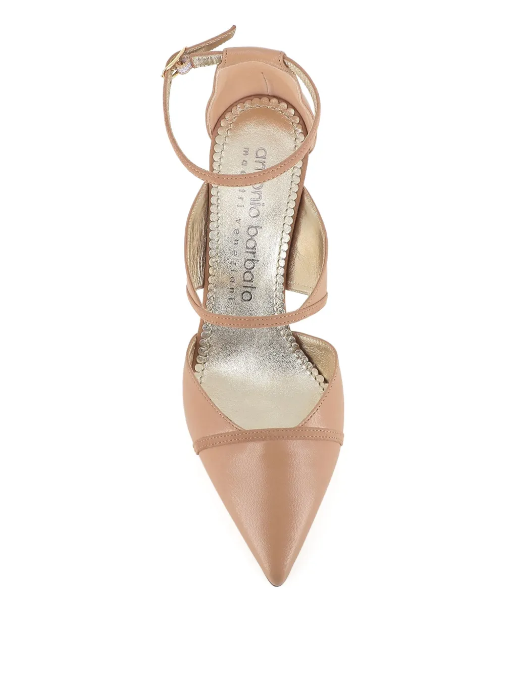 Antonio Barbato Maestri Veneziani 80mm leather pumps Beige
