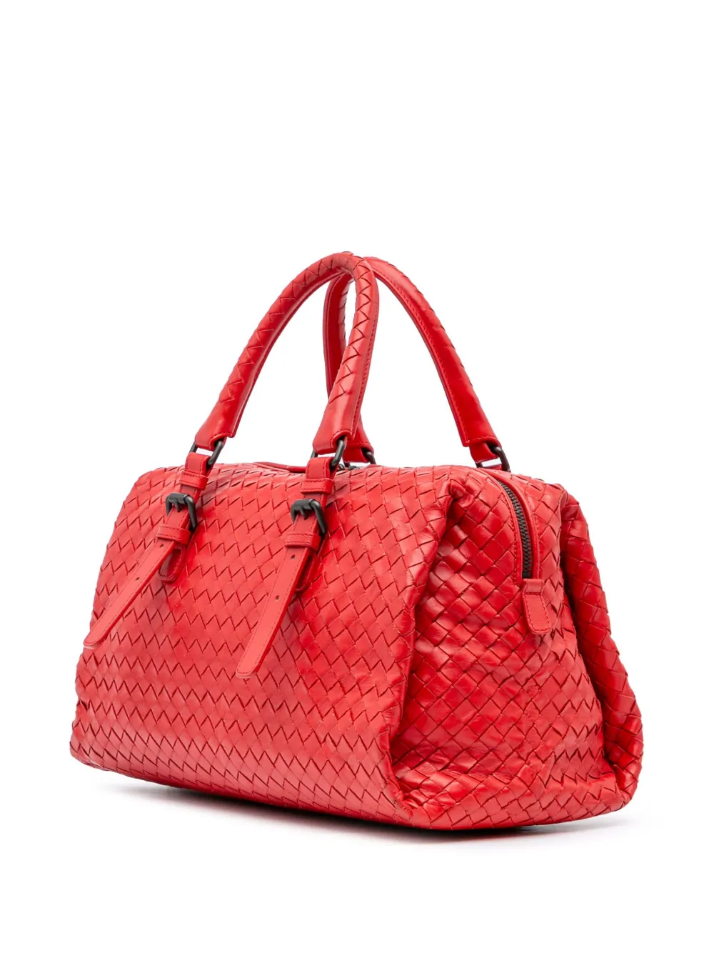 Pre-owned Bottega Veneta 2012-2024 Nappa Intrecciato Boston Bag