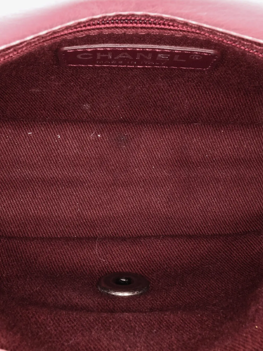Pre-owned Chanel 2015-2016 Mini Quilted Metallic Calfskin Coco Pleats Chain Flap Crossbody Bag