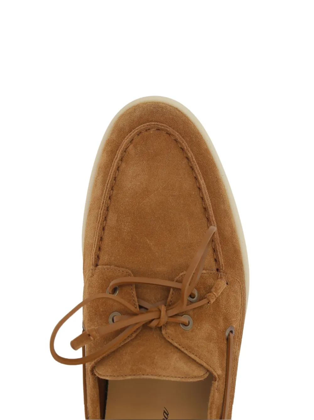 Loro Piana Leren loafers Bruin