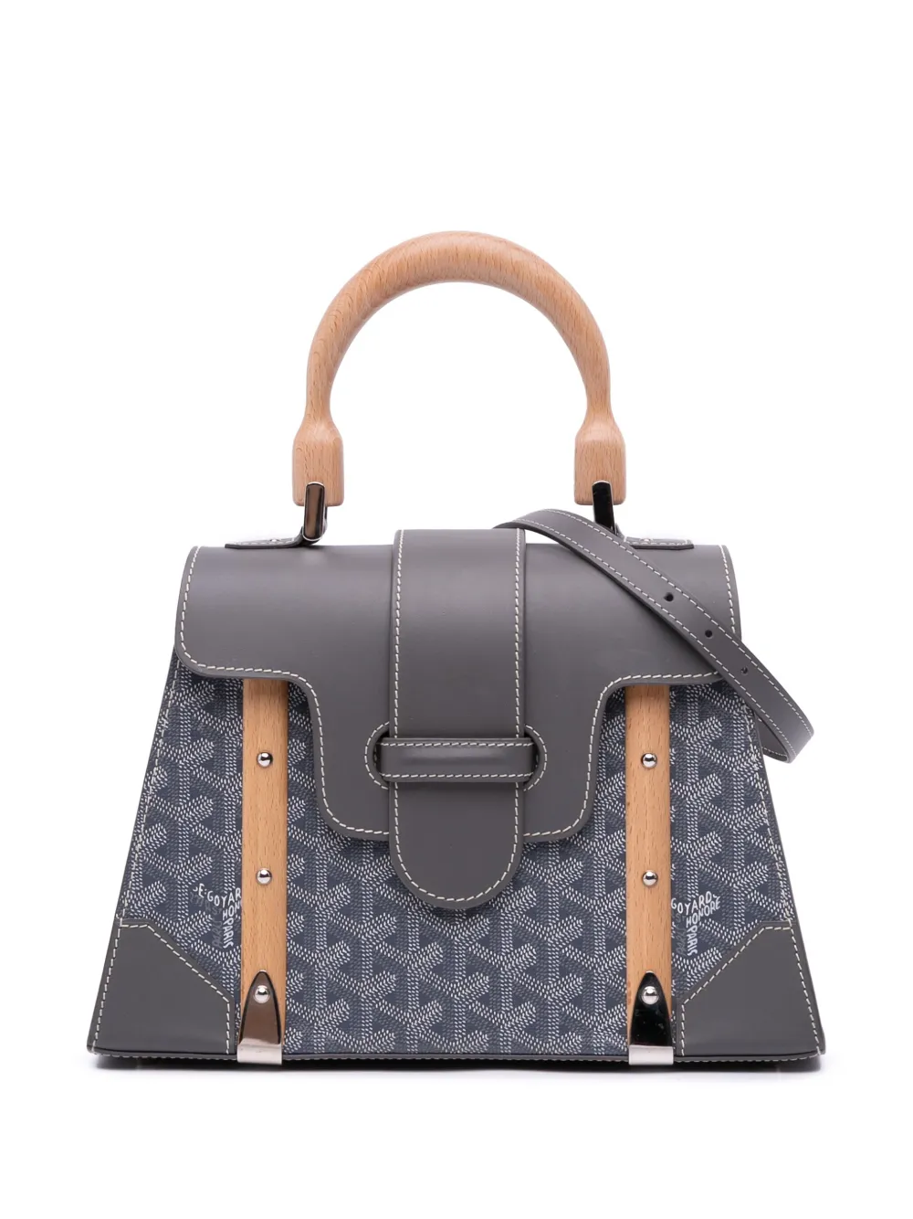Pre-owned Goyard 2019 Ine Saigon Structured Pm Satchel