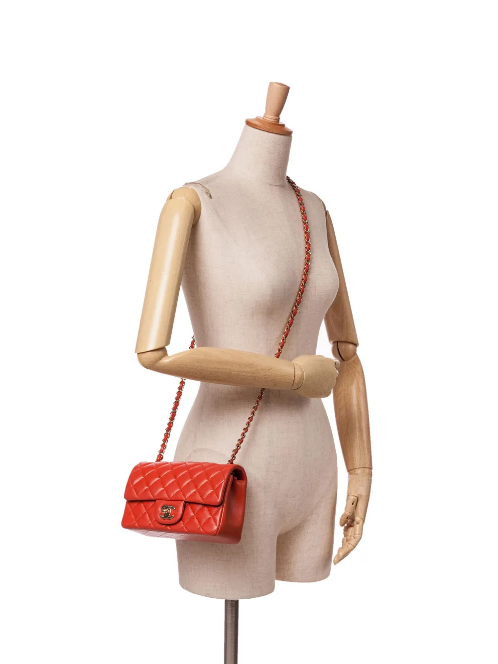 CHANEL Pre-Owned 2017-2018 Mini Rectangular Classic Lambskin Single Flap crossbody bag | Pre-Owned | Image 2