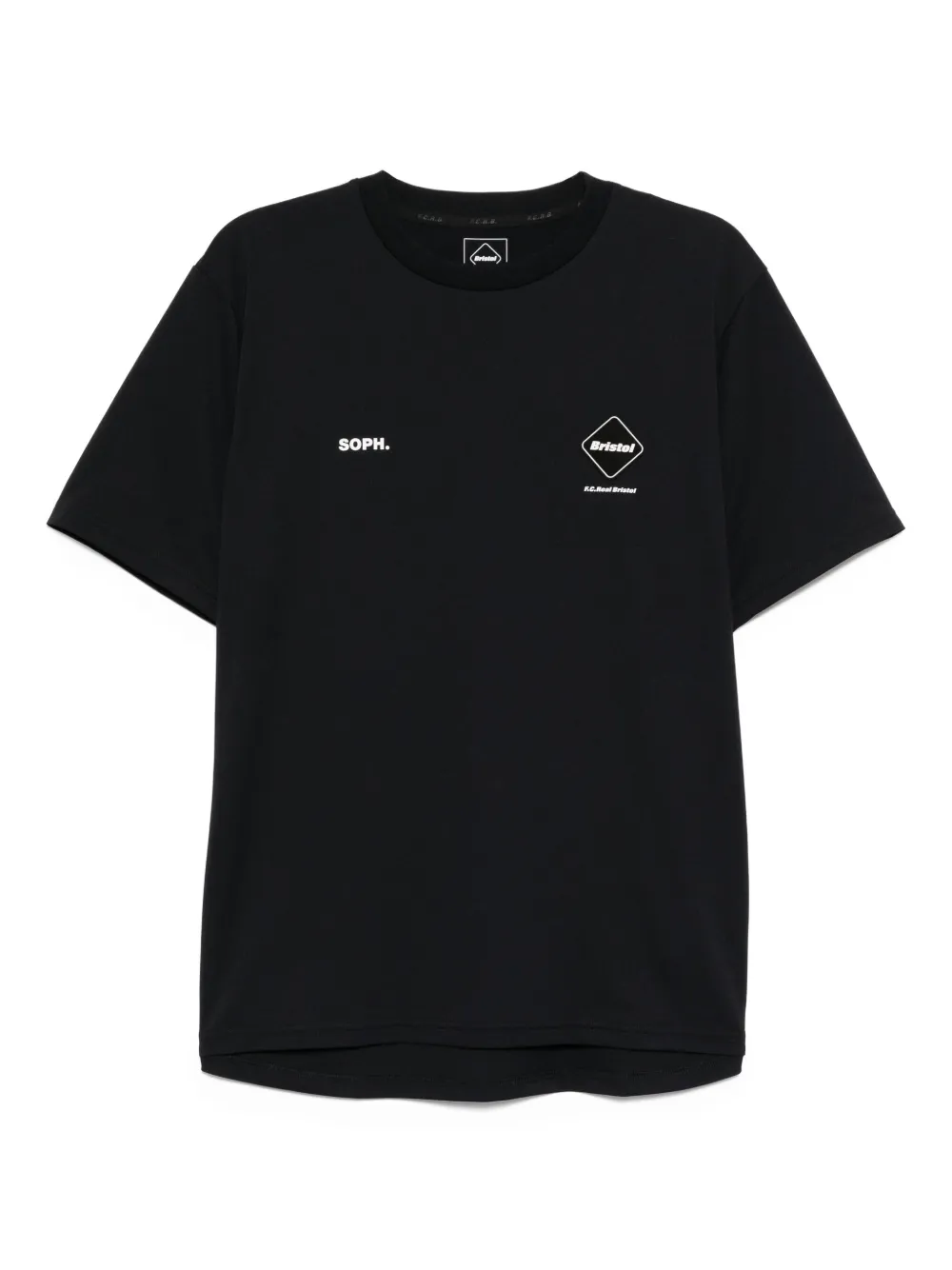 Sophnet. F.C.Real Bristol logo T-shirt | Black | Image 1