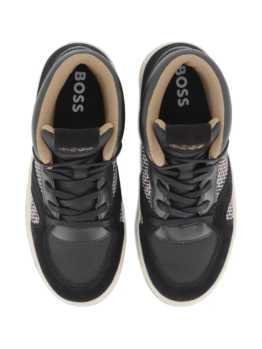 BOSS Kidswear logo-debossed sneakers Black
