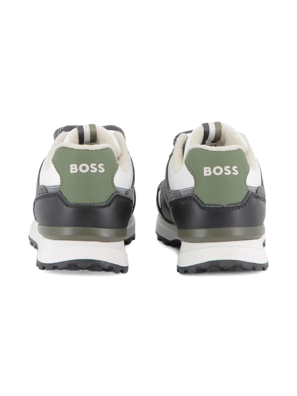 BOSS Kidswear panelled sneakers Black