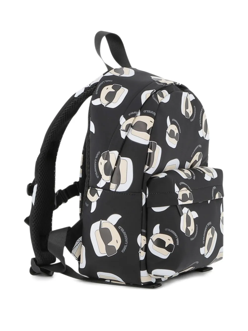 Karl Lagerfeld Kids Ikon Karl rugzak met print Zwart