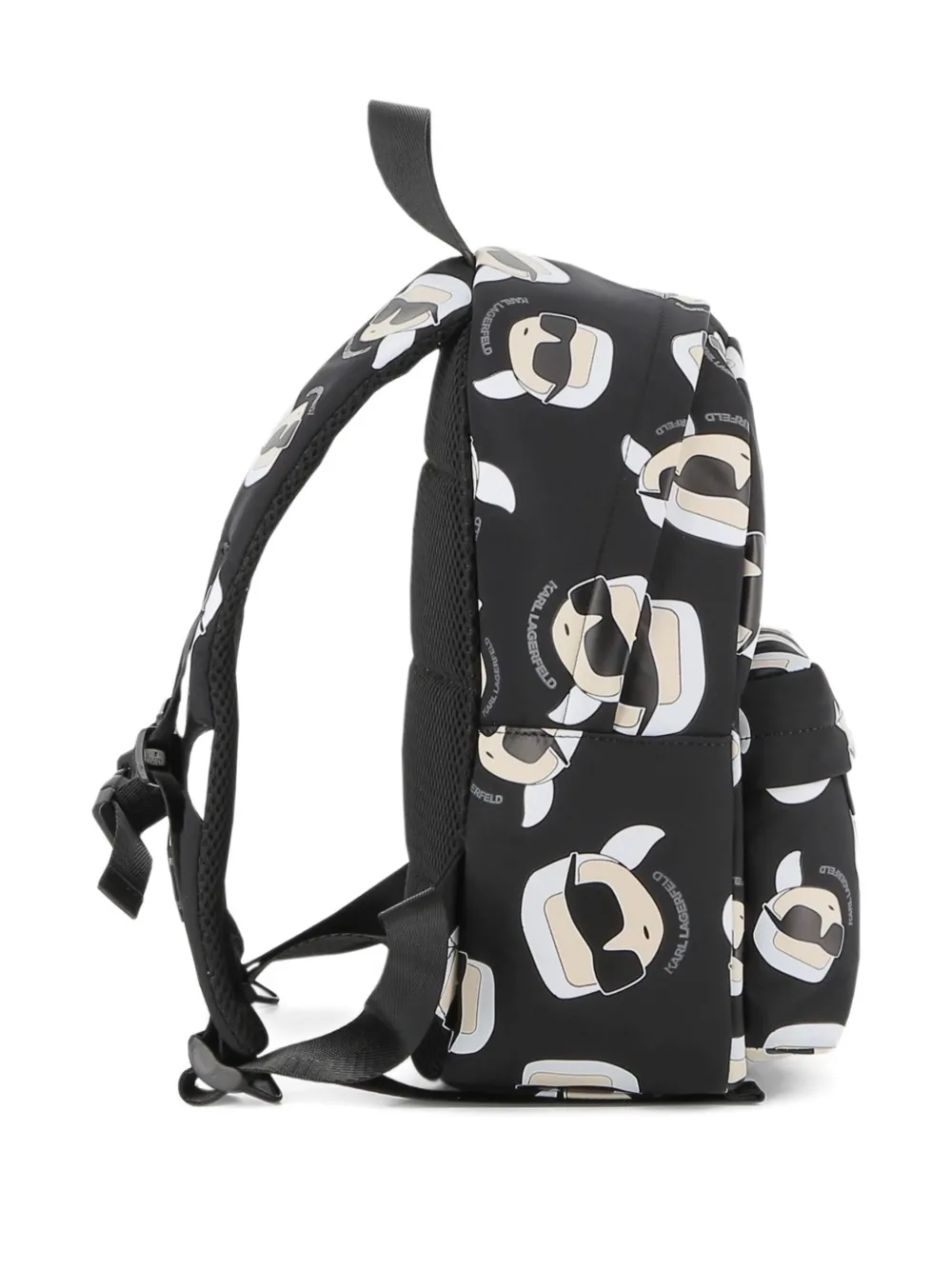 Karl Lagerfeld Kids Ikon Karl rugzak met print Zwart