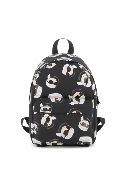 Karl Lagerfeld Kids ikon karl-print backpack