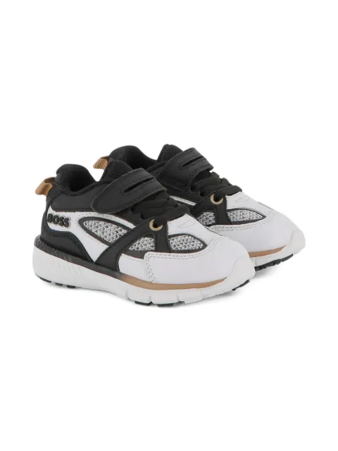 BOSS Kidswear mesh-panelled sneakers