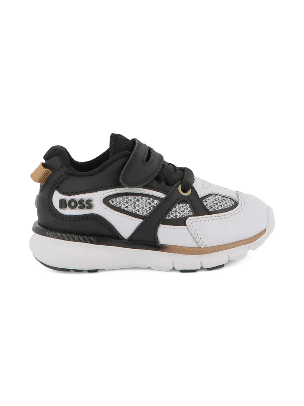 BOSS Kidswear Sneakers met mesh vlakken - Wit