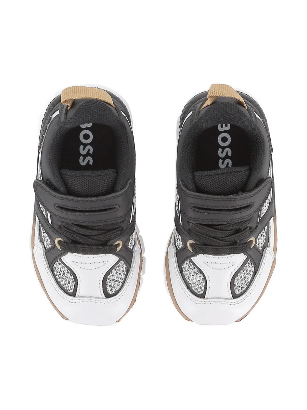 BOSS Kidswear mesh-panelled sneakers White