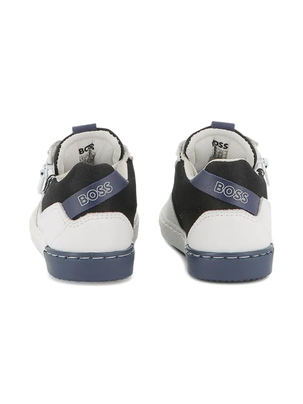 BOSS Kidswear panelled sneakers White