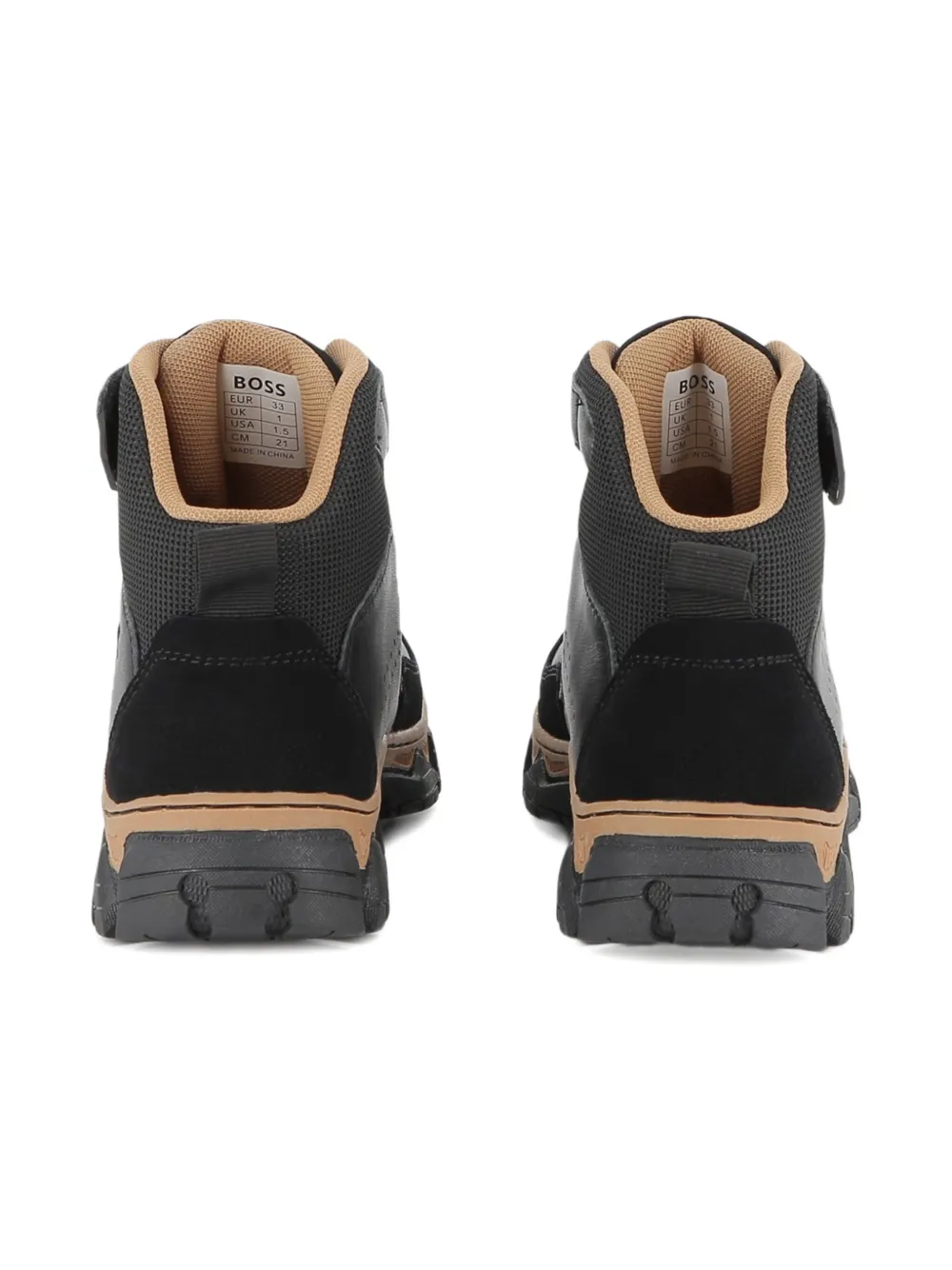 BOSS Kidswear high-top technical sneakers Black