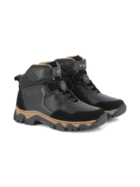 BOSS Kidswear high-top technical sneakers