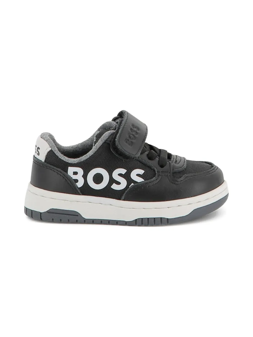 BOSS Kidswear Sneakers met logoprint Zwart