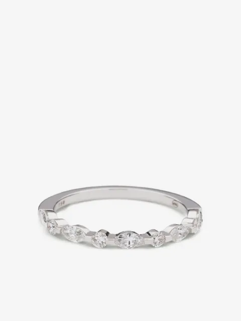 We by WHITEbIRD 18K recycled white gold Marilyn diamond ring