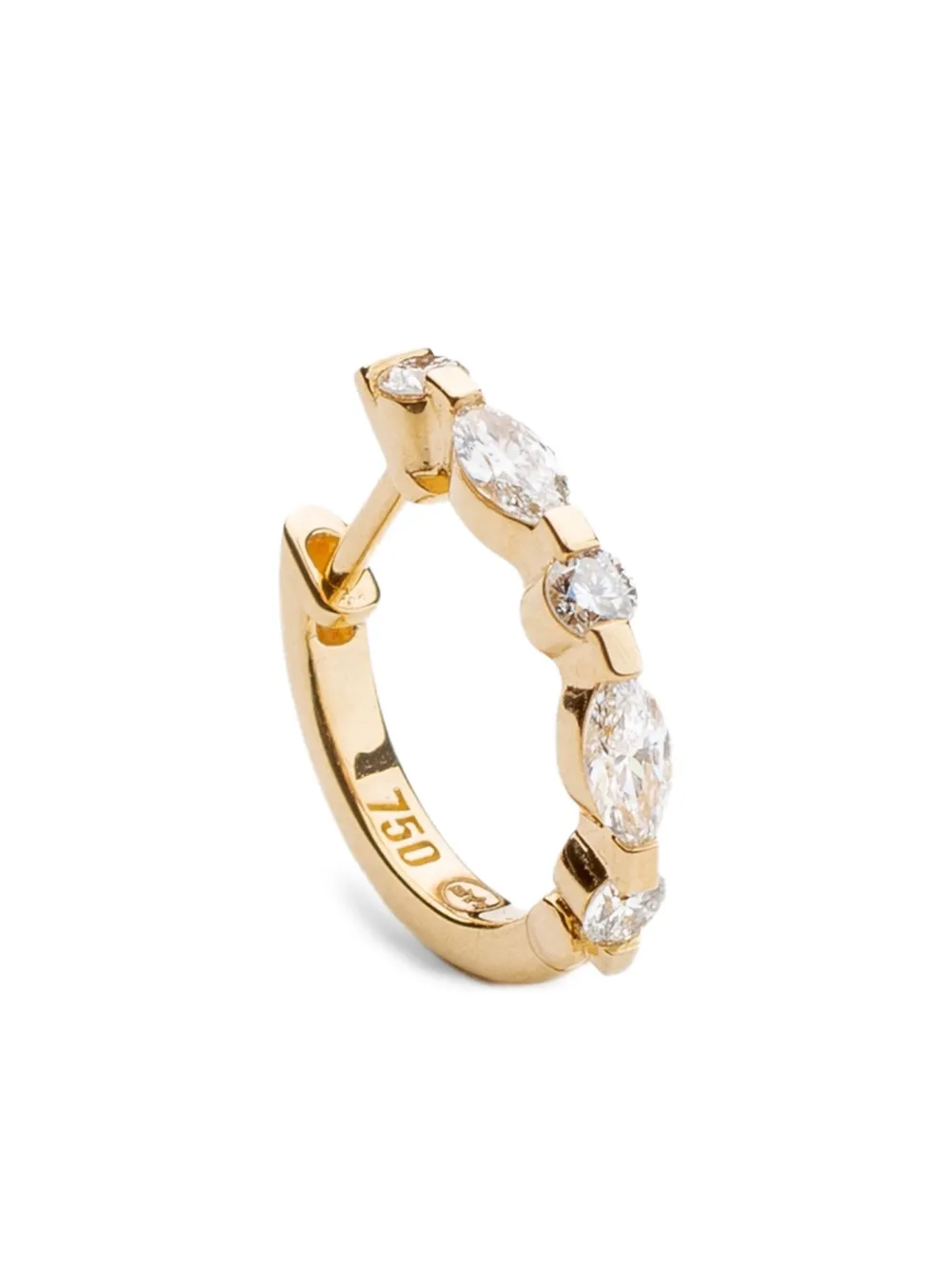 We By Whitebird 18k Recycled Yellow Gold Marilyn Diamond Hoop Earring