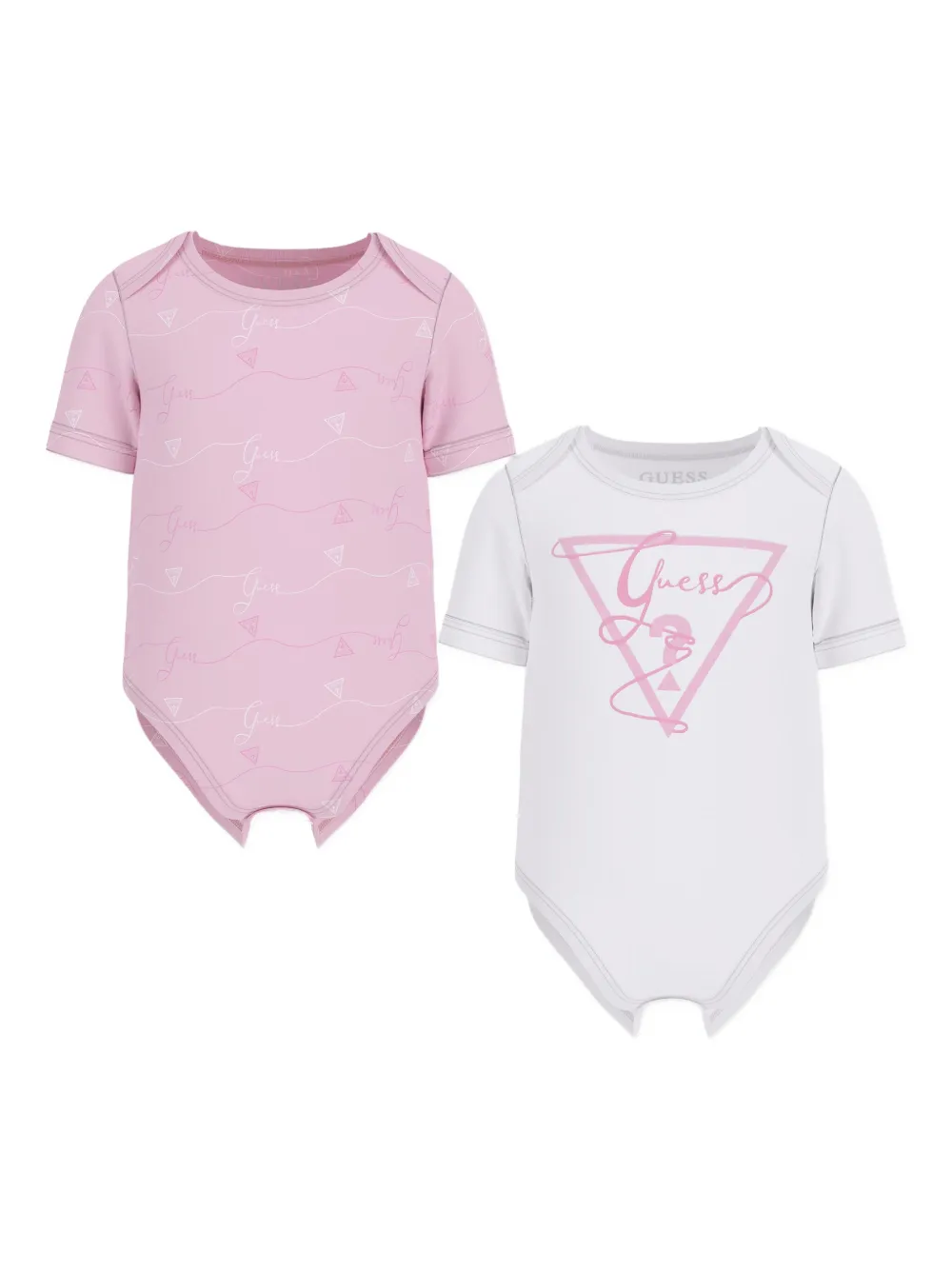 guess kids Vijf rompers met logoprint Roze