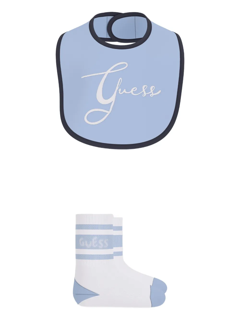guess kids Vijf rompers met logoprint Blauw