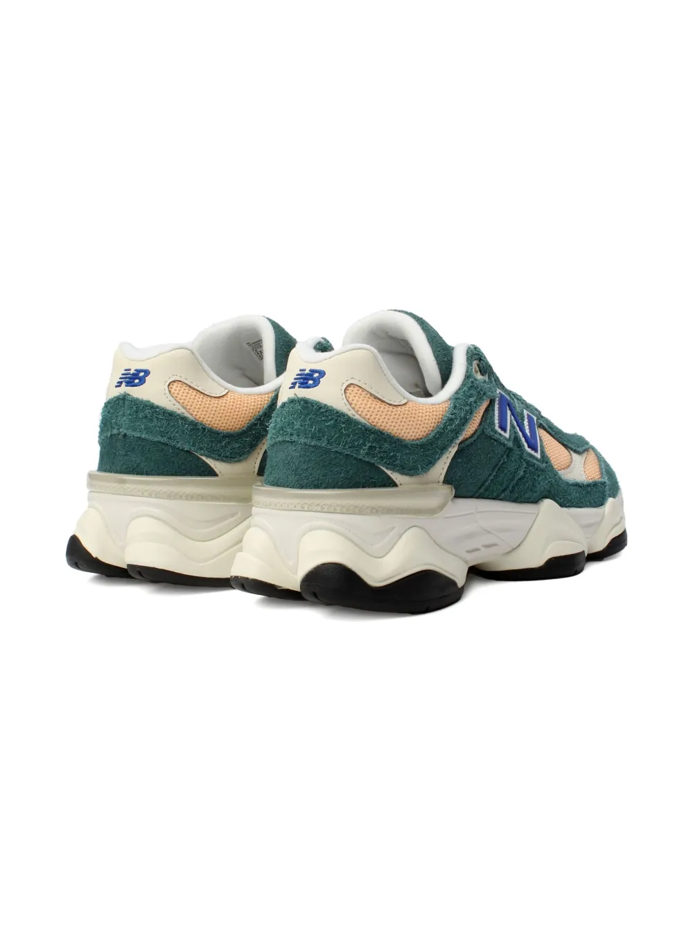 New Balance Kids 9060 suede trainers Green