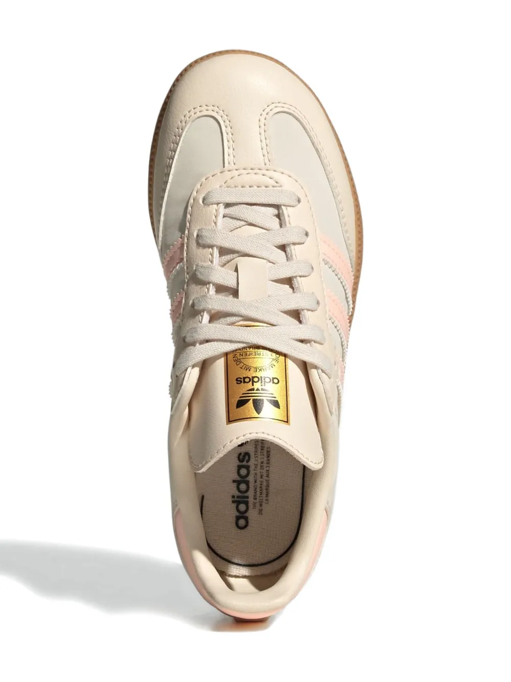 adidas Kids Samba three-stripe trainers White