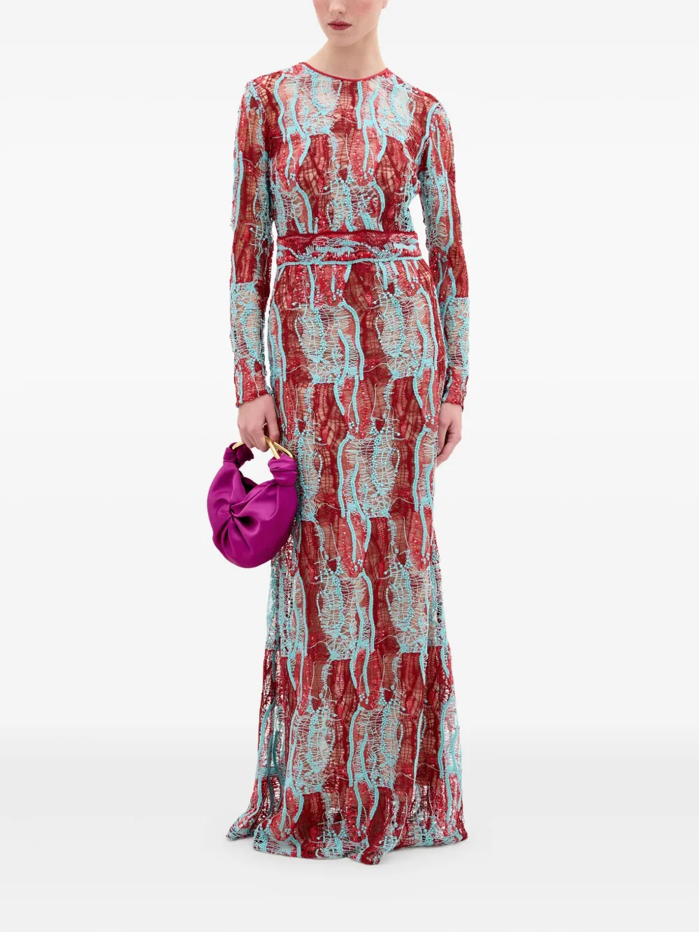 Silvia Tcherassi Barisa jurk Blauw